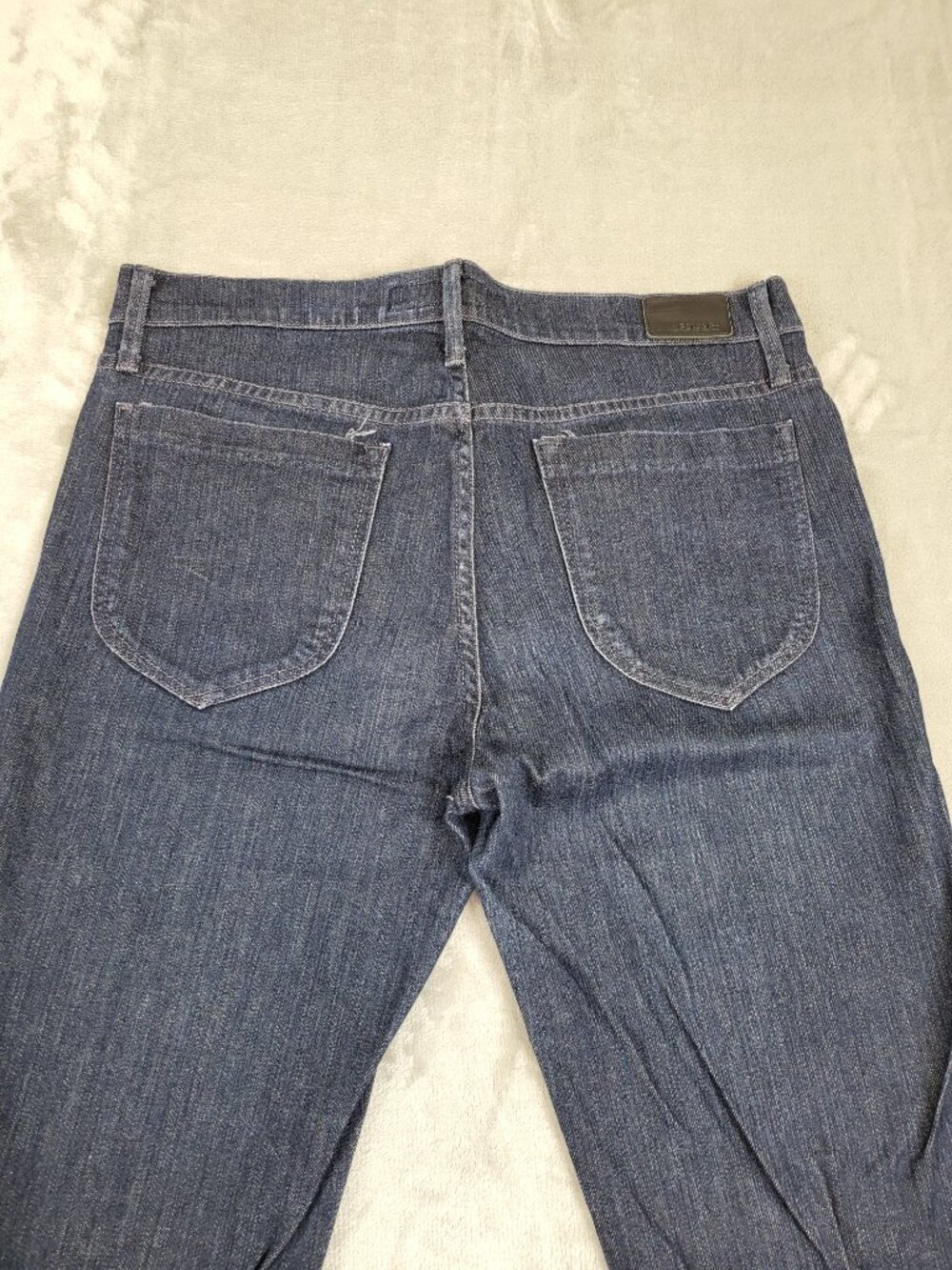 Goldsign Blue Wide Leg Trouser Jeans Women's Size 30 Made in USA Premium Denim - Picture 8 of 10